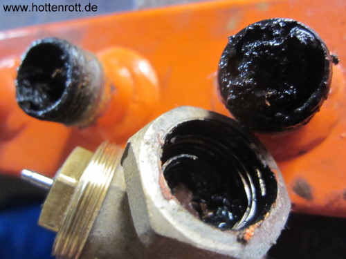 Fussbodenheizkreisverteiler verschlammt 