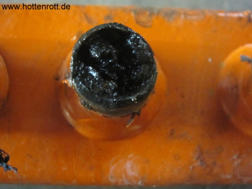 Verschlammte Fussbodenheizung Verteiler