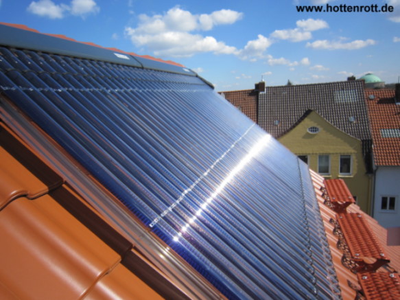 Solaranlage Vakuumrhrenkollektor Headpipe , Hannover Zooviertel Hottenrott