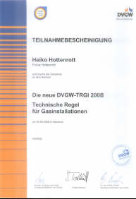 Neue DVGW TRGI 2008